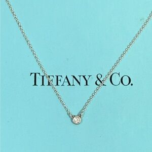Tiffany & Co. 💯% Auth Diamonds By The Yard Necklace w/Pouch & Box ✨EUC✨